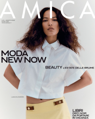 Luana Guimarães em capa para Amica Magazine